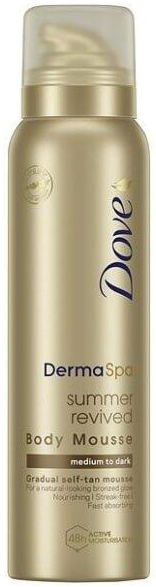 Dove DermaSpa Body Mousse SelfTan - Medium To Dark 150 ml