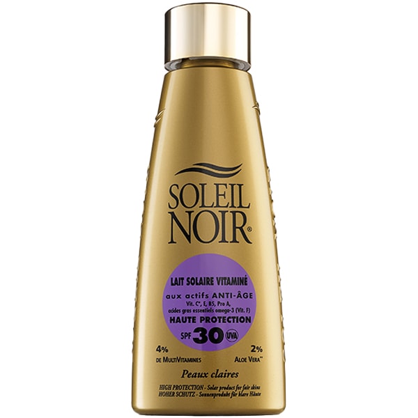 Lait solaire vitaminé SPF 30 & spray huile sèche vitaminée - Pailleté or - Corps - 2 x 150 ml