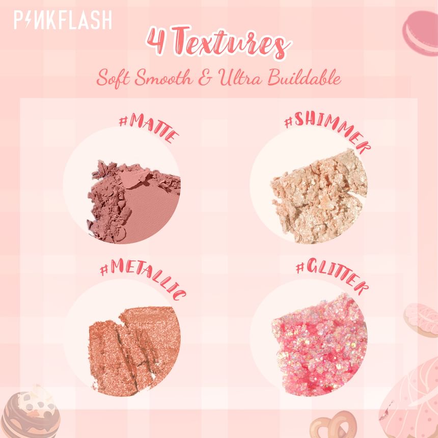 PINKFLASH - Pro Touch Oogschaduwpalet - Kers