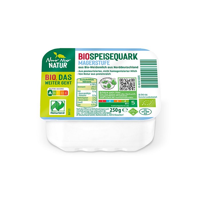 NUR NUR NATUR Bio-Quark 250 g, Magerstufe