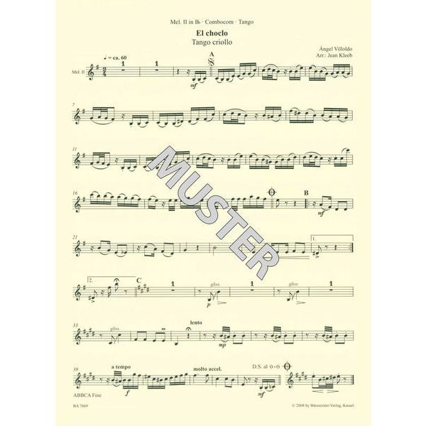 Bärenreiter combocom Tango