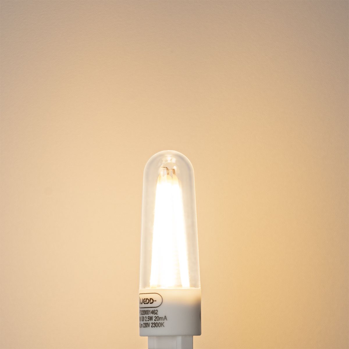 Set van 5 G9 LED filament lamp 2,5W 240 lm 2300K