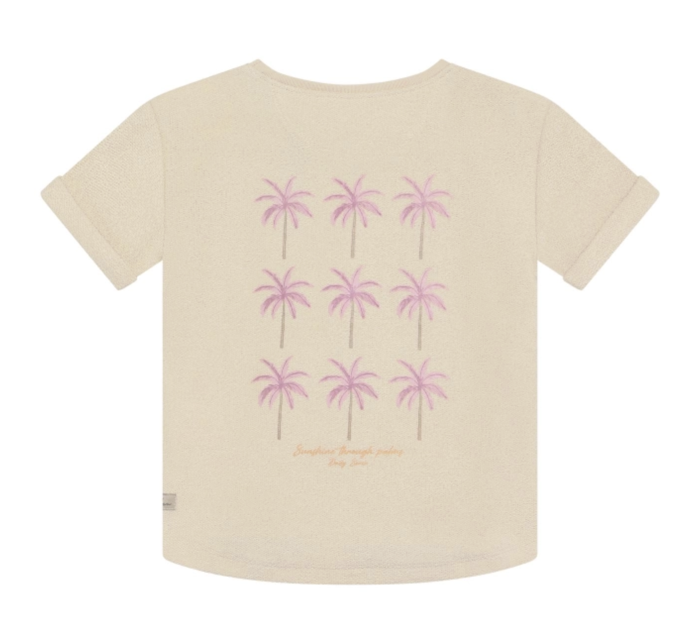 Daily7 Daily7 t-shirt backprint sandshell
