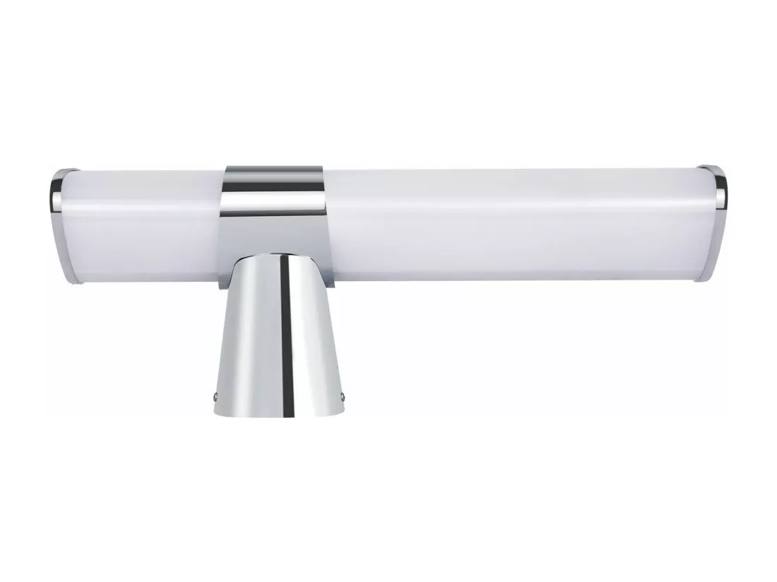 NETTLIFE Applique LED salle de bain，Lampe de miroir de salle de bain à LED - Chrome moderne 6W 30CM étanche IP44 blanc neutre 4000K