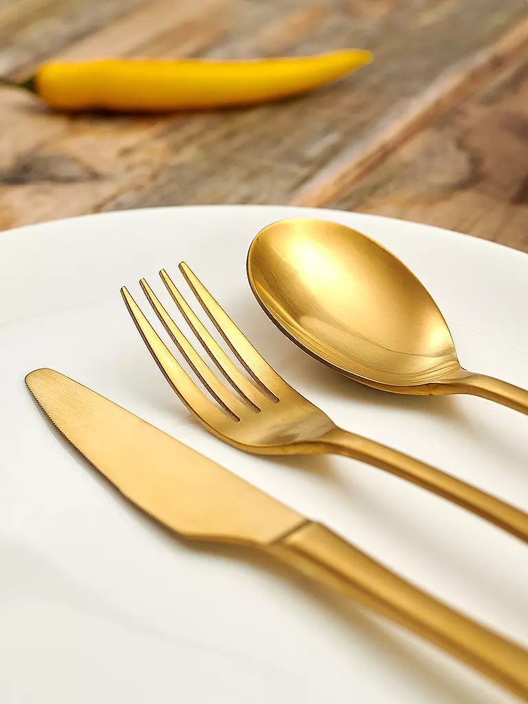 BERNDORF Tafelbesteck 20tlg ONTARIO PVD Gold gold