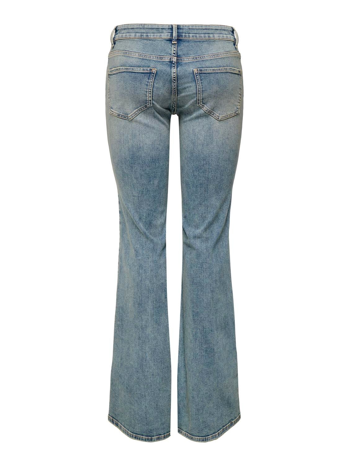 ONLTIGER Niedrige Taille Ausgestellt Jeans Medium Blue Denim