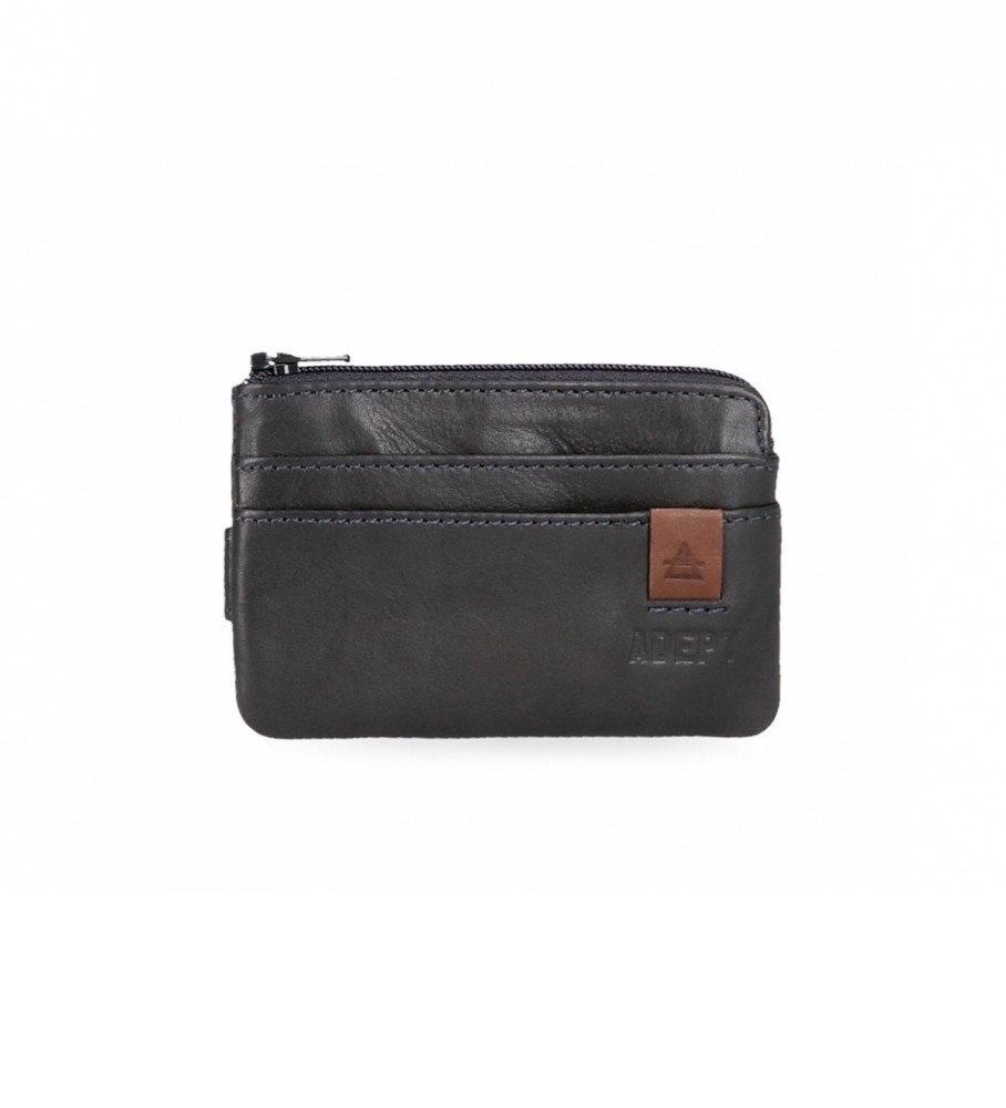 Carteira Joumma Bags Adept Max Azul com Porta-Cartões - 11x7x1,5cm -