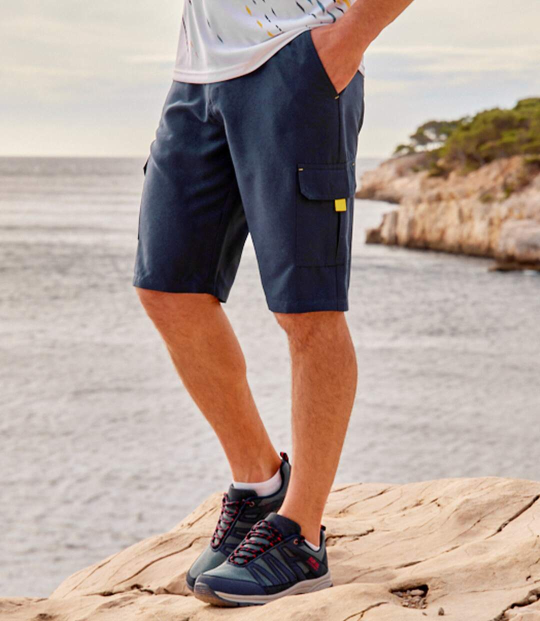 Bermuda Cargo Microfibre Détente