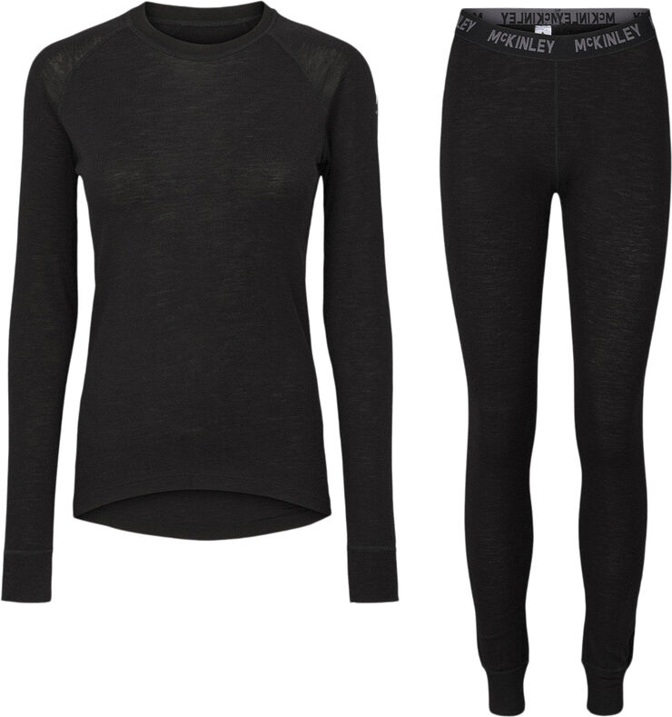 MCKINLEY Wool Uld Baselayer Skiundertøj Sort