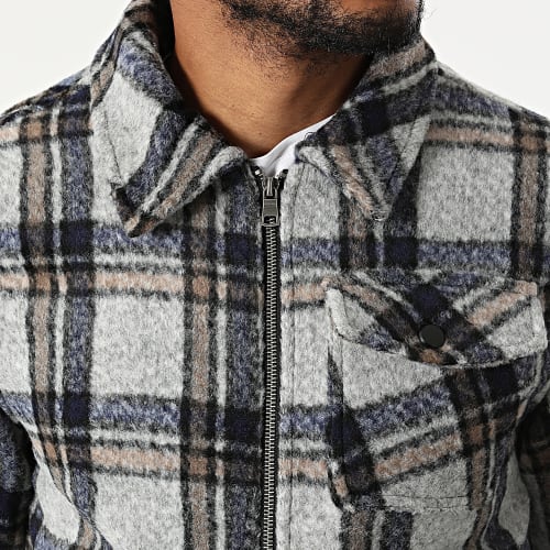 Surchemise Carreaux KD650 Gris