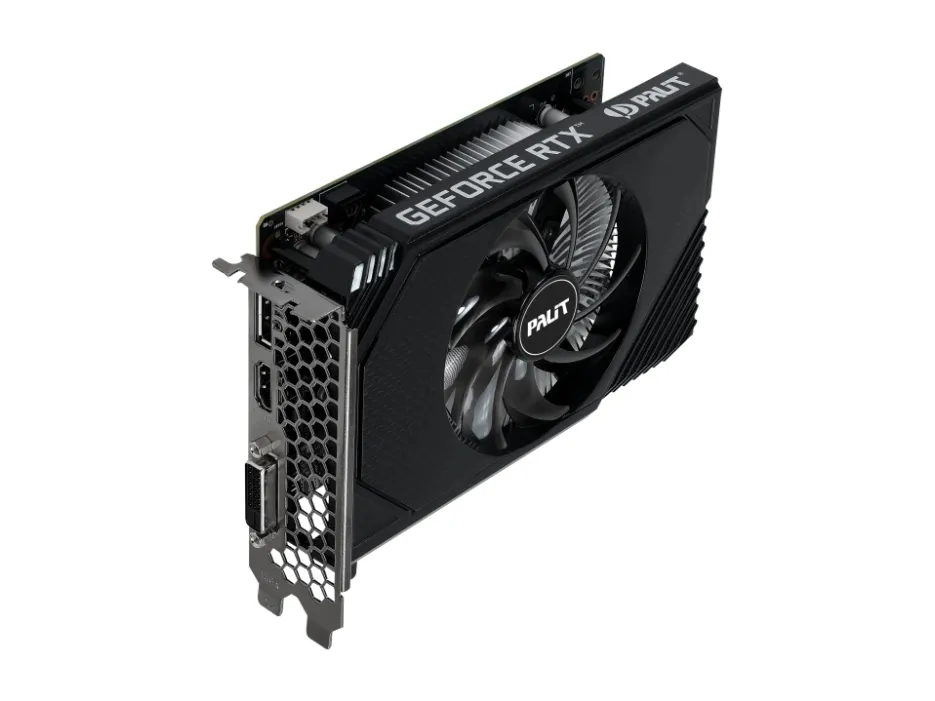 Palit GeForce RTX 3050 StormX 6GB - Grafikkort - GF RTX 3050 - 6 GB GDDR6 - PCIe 4.0 - HDMI, DisplayPort, DVI - boks