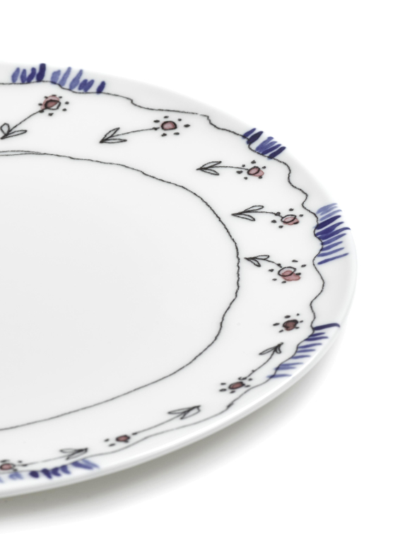 Serax Midnight Flowers by Marni Anemone Milk ontbijtbord Ø20