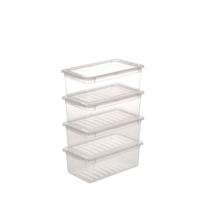 Klarsichtboxen - Bea - 4er Set -  5,6 Liter