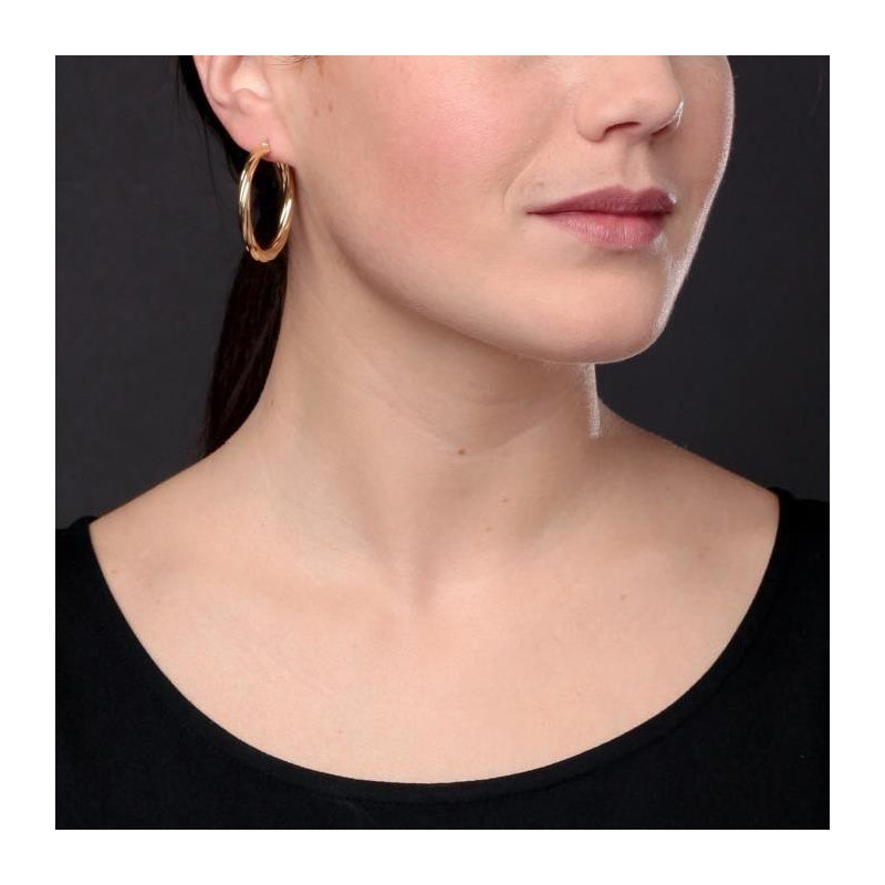 Boucles d'Oreilles Créoles Or Jaune
