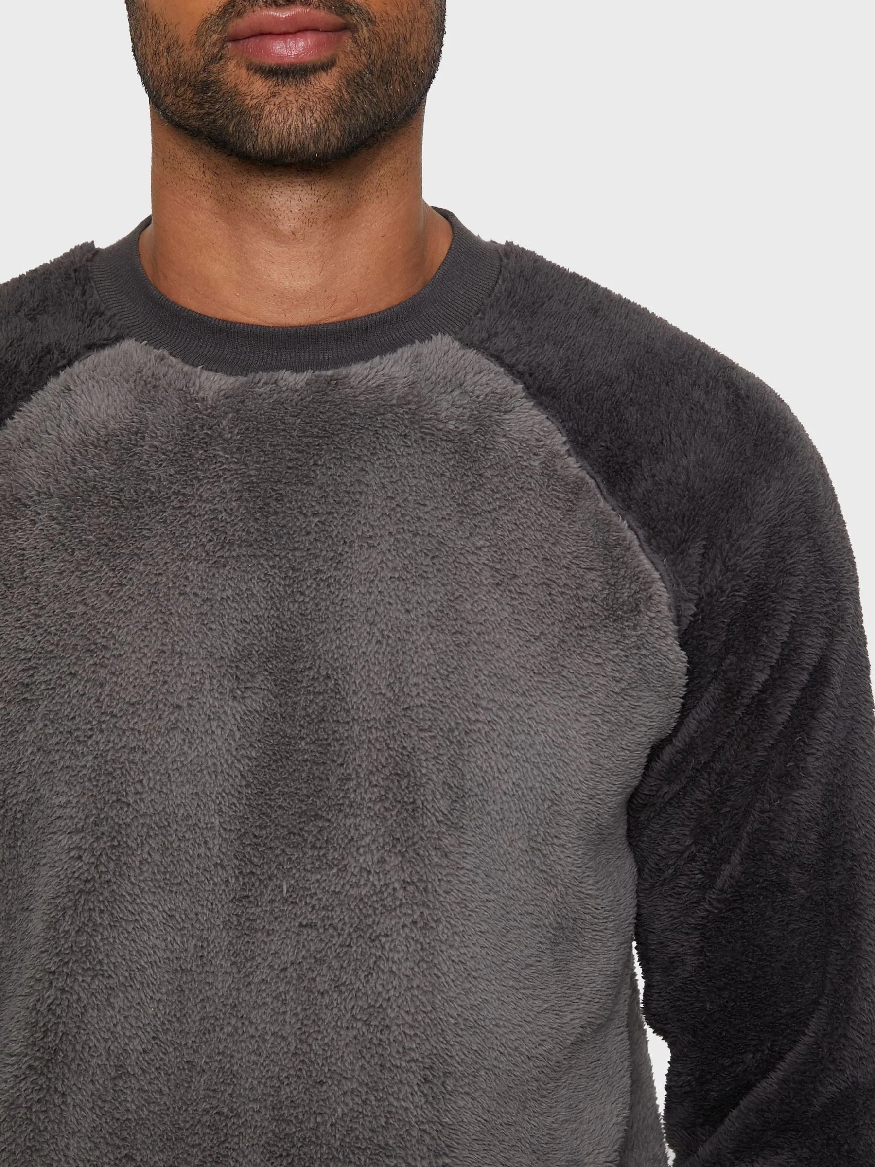 Antraciet - Threadbare Borg pyjamaset