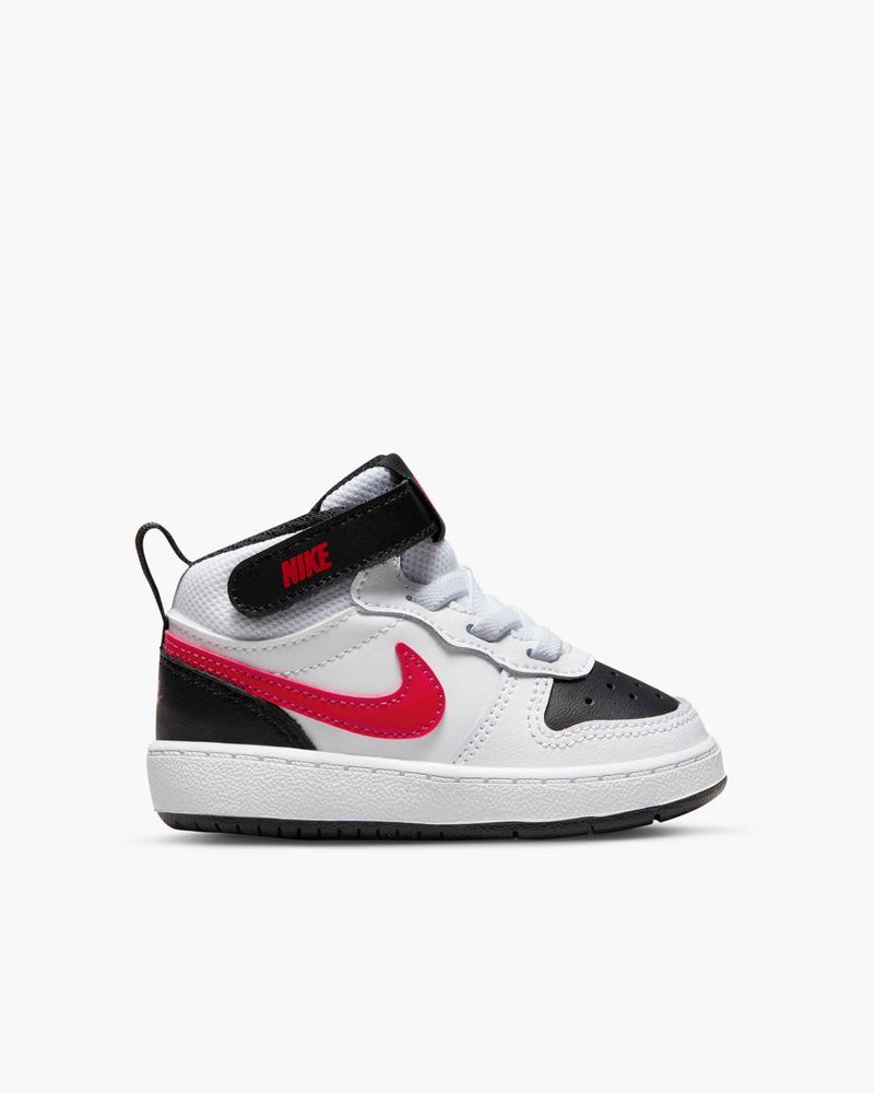 Chaussures Nike Court Borough Mid 2 Blanc & Rouge pour enfant