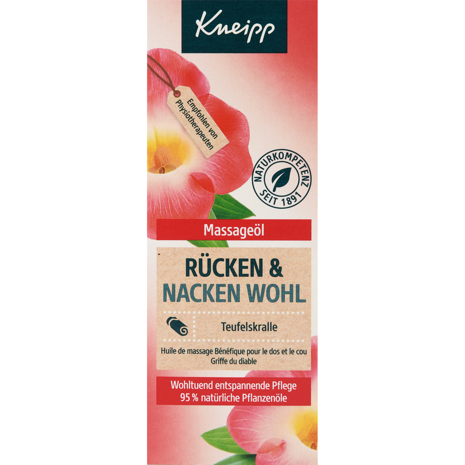 Kneipp Massageöl Rücken + Nacken Wohl 100 ml