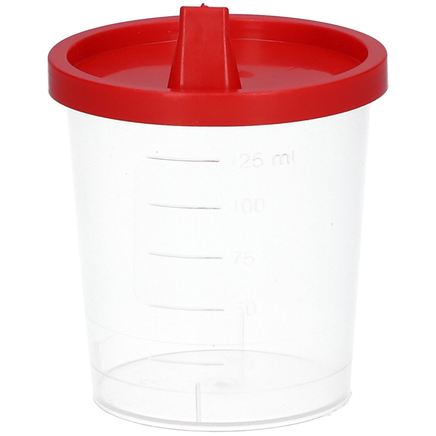 Urinbecher mit Schnappdeckel 125 ml