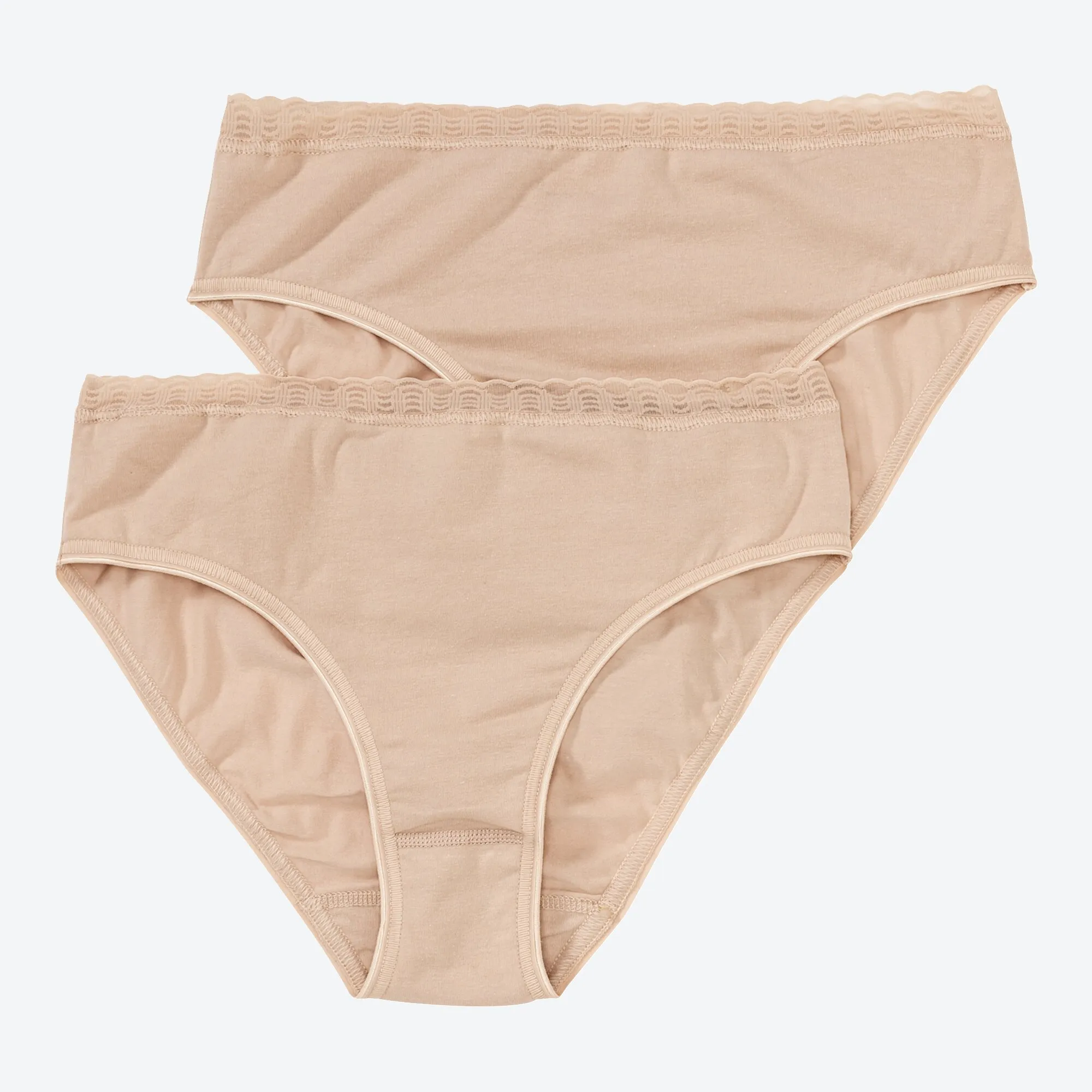 Damen-Rioslip mit Spitzen-Bund, 2er-Pack