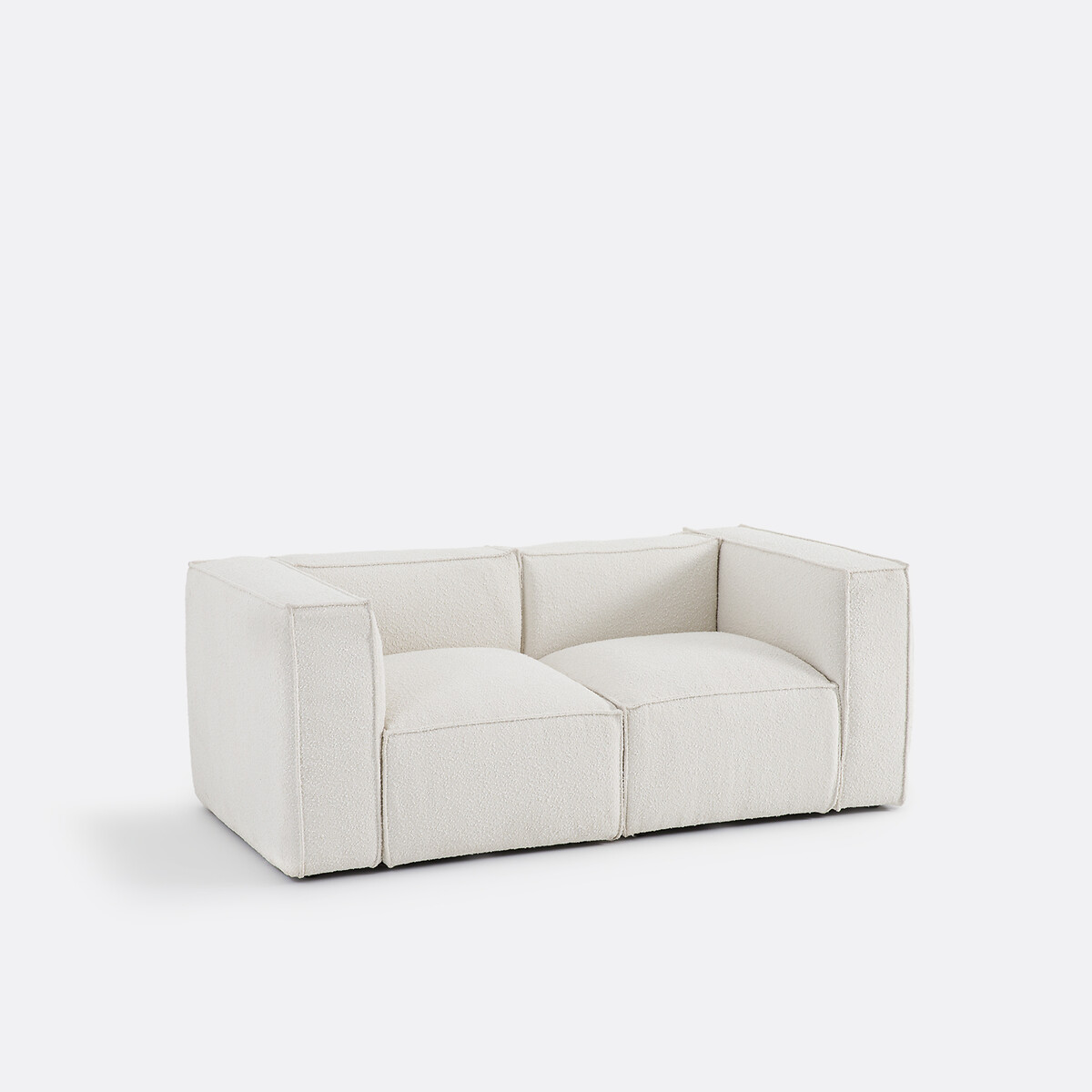 LA REDOUTE INTERIORS<br>Banco modular, 2 zit, boucle, Seven