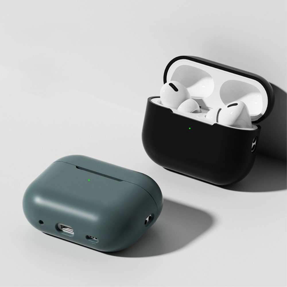AirPods Pro 2 / AirPods Pro / AirPods Pro Silikon Case Hülle Abdeckung mit Handschlaufe - Schwarz
