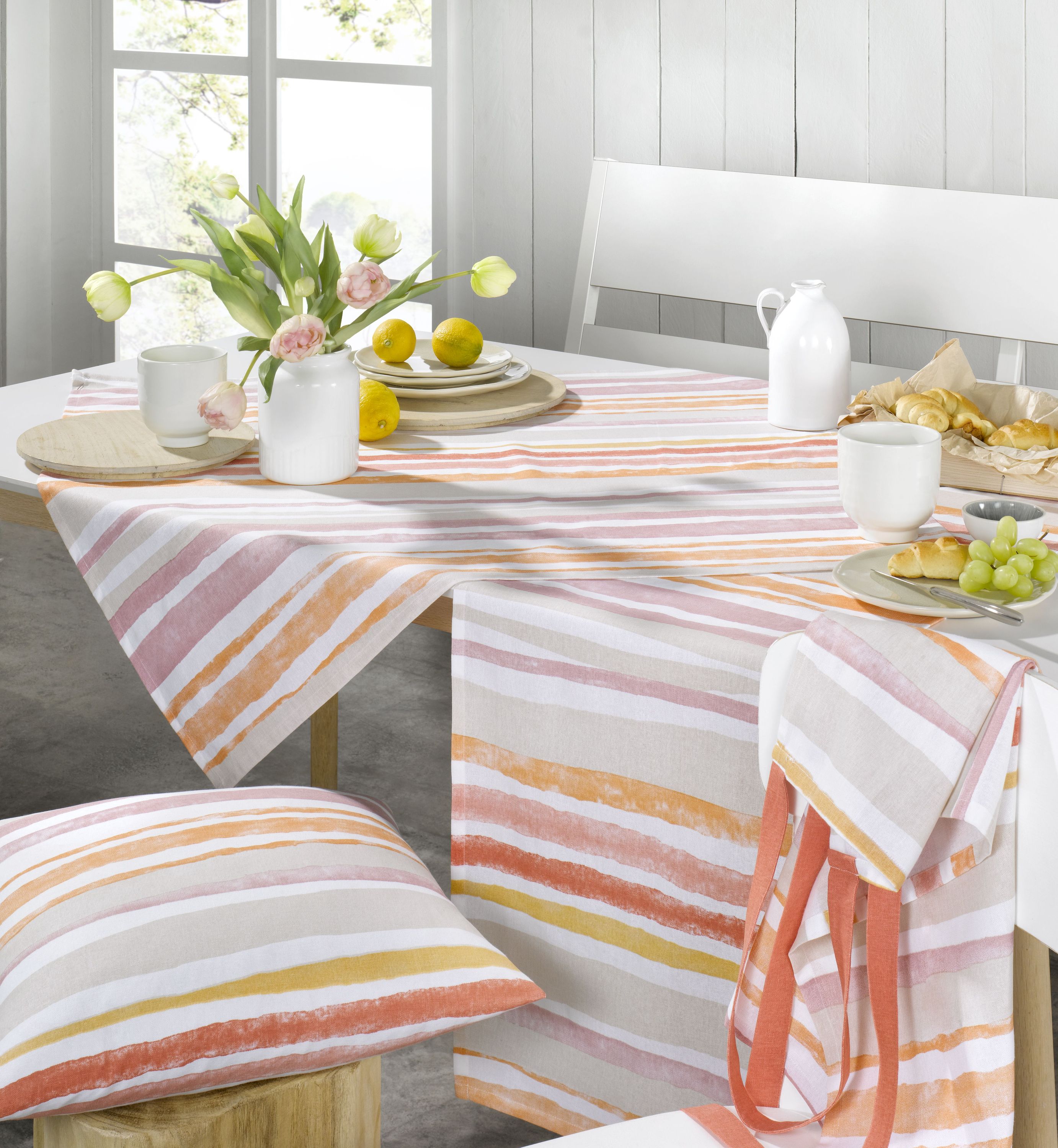 Tischdecke PINK / orange