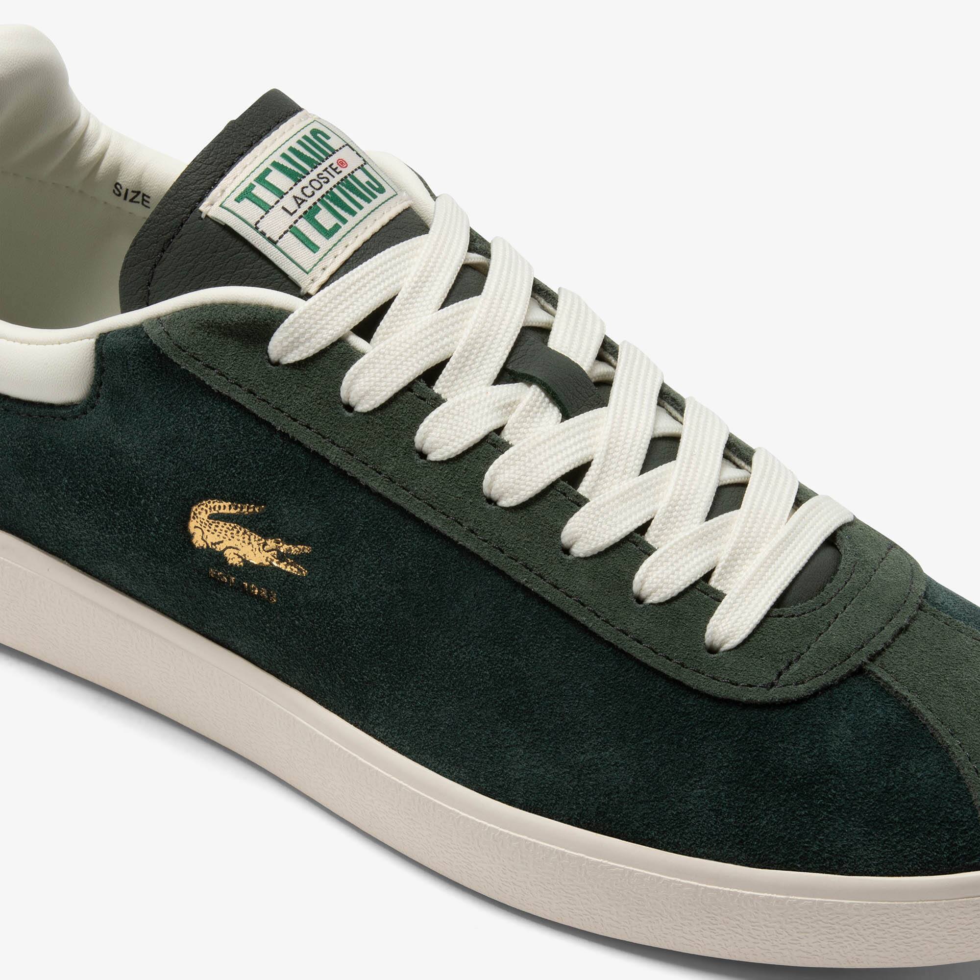 Herren-Sneaker Baseshot aus Premium-Veloursleder Sneakers - Grün - Lacoste - Herren