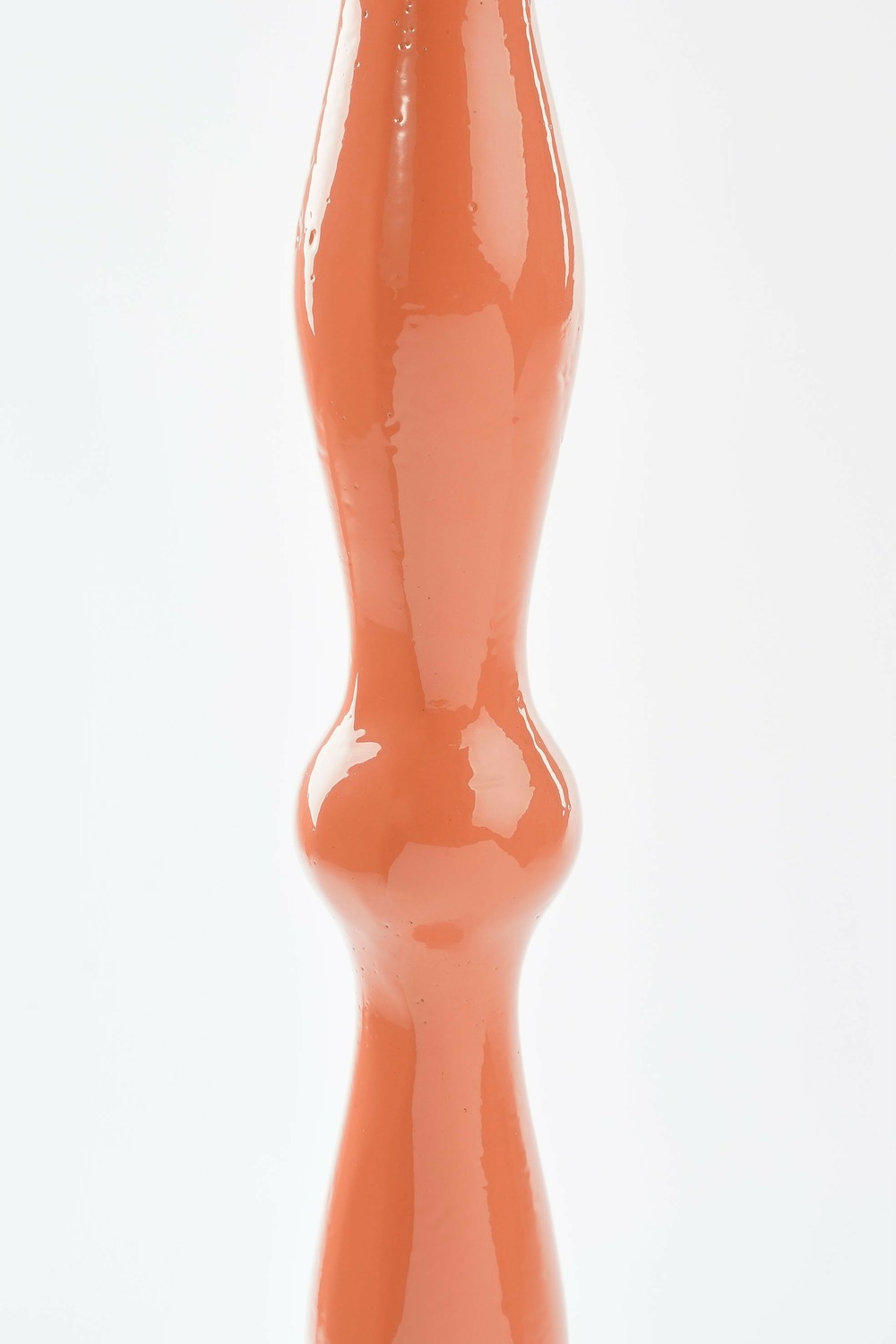 Mica decorations - table d'appoint en aluminium recyclé orange h66