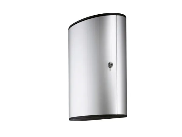 DURABLE KEY BOX - Nøglekabinet - 72 kroge - børstet aluminium - aluminium