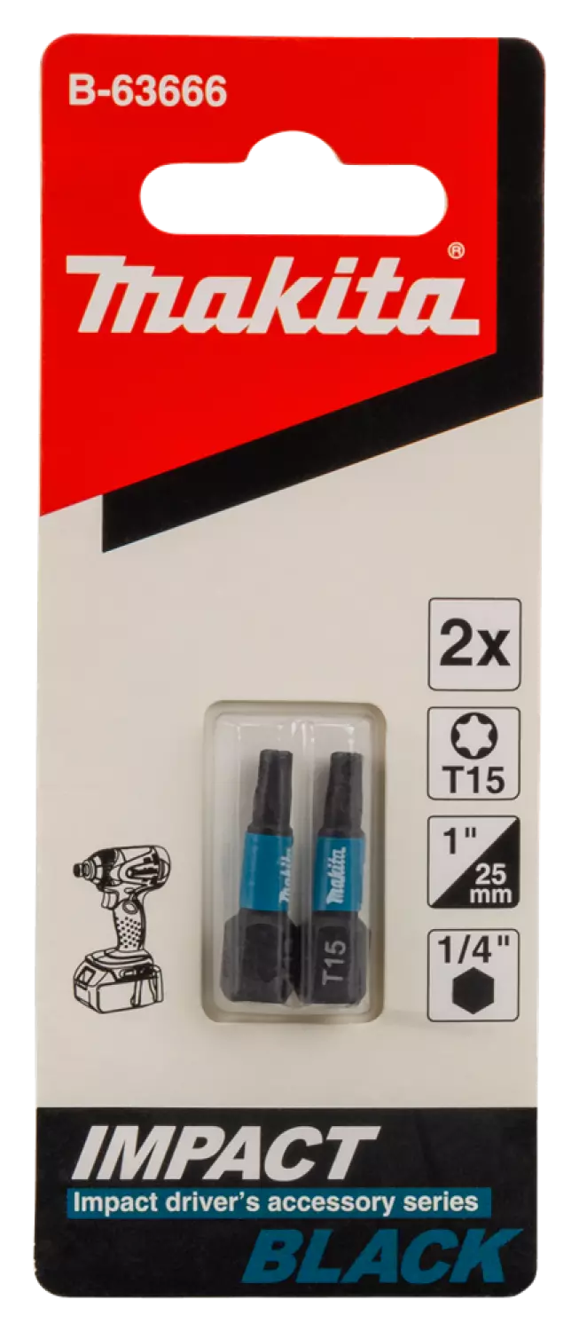 Makita B-63666 Slagschroefbit T15x25mm