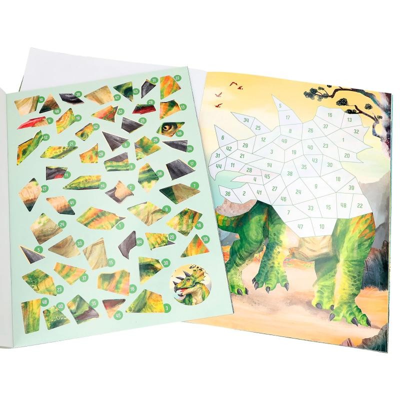 Dino World Number Stickersbog