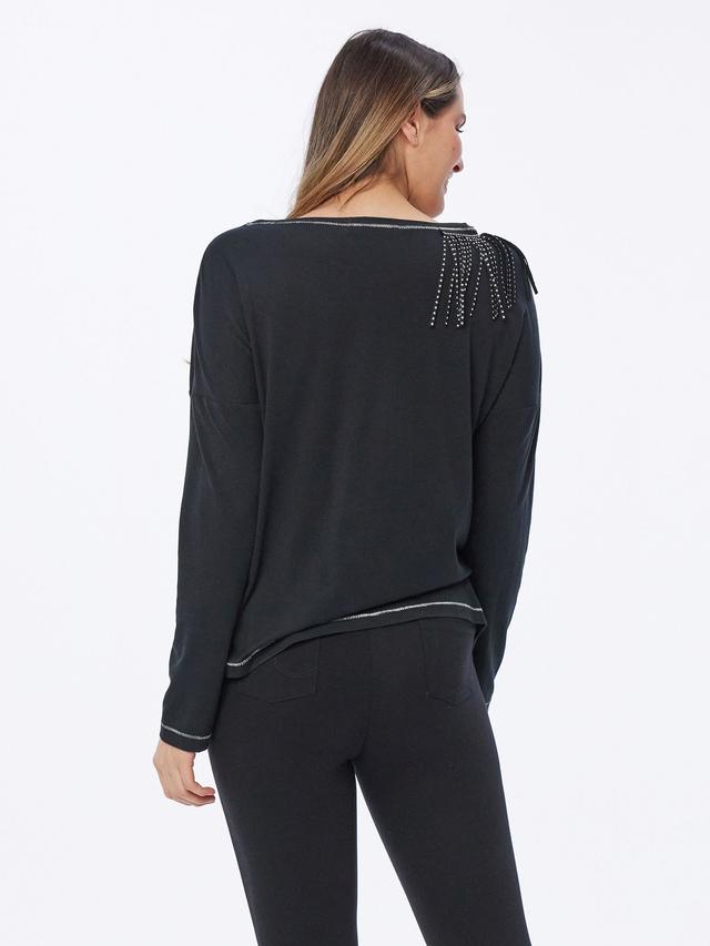 Shirt in Velourslederoptik