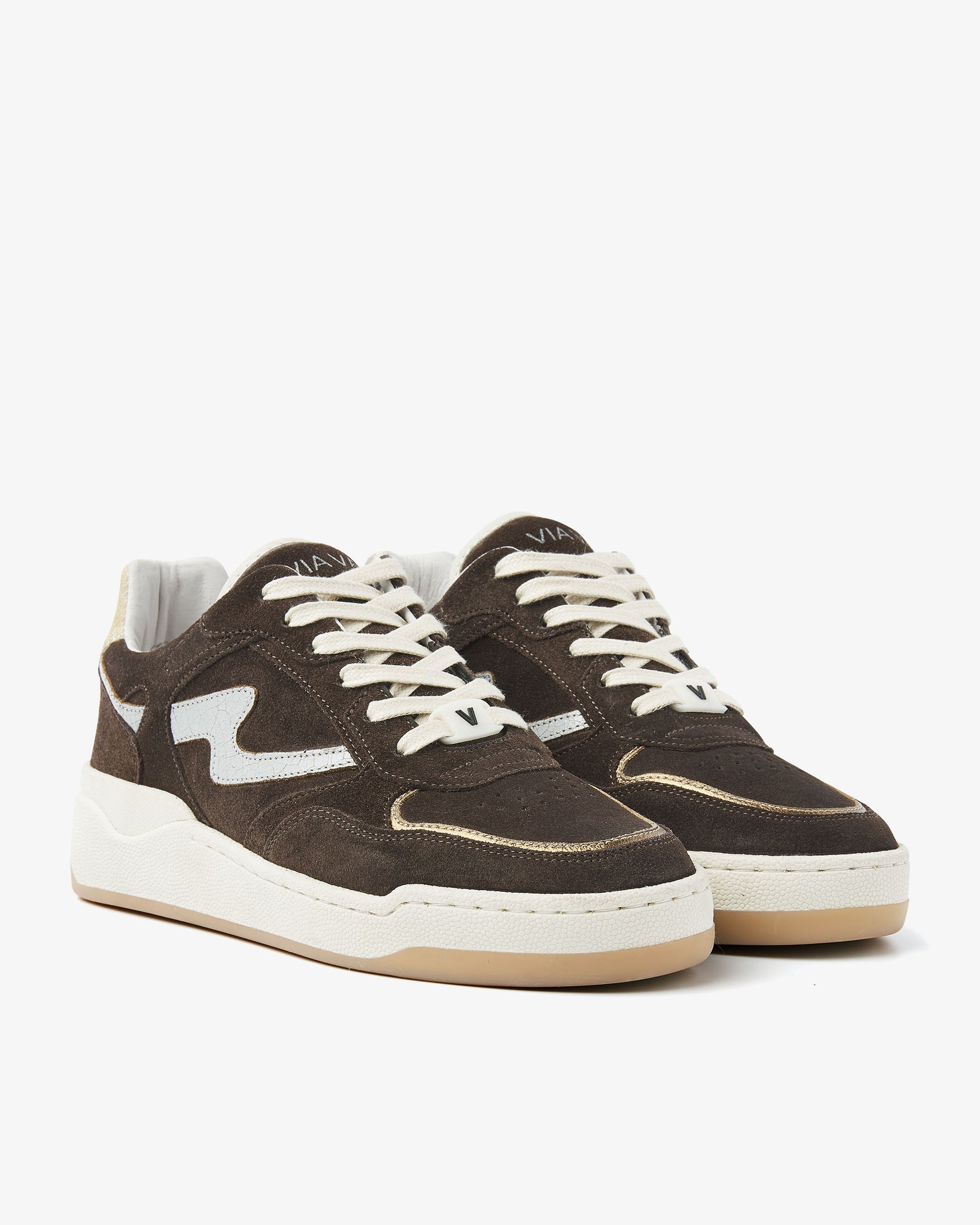 VIA VAI bruine dames sneakers Sam Levi