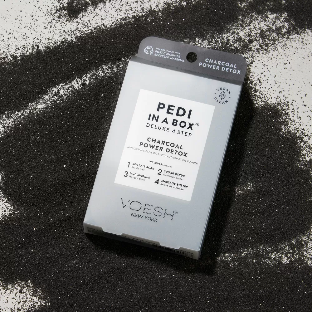 VOESH Pedi in a Box Charcoal Power Detox - 1 stk.