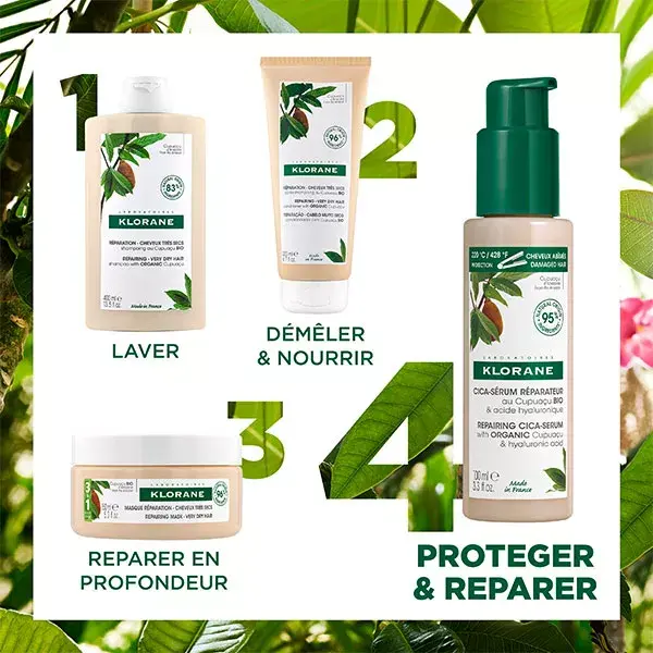 Sérum Capilar Reparador com Manteiga de Cupuaçu e Ácido Hialurônico Klorane 100ml