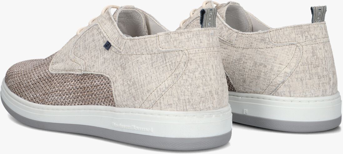 taupe floris van bommel veterschoenen sfm-30309 de dijker