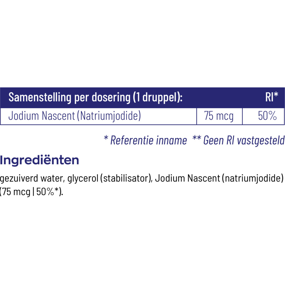 Vitakruid Jodium druppels 75 mcg30 ml