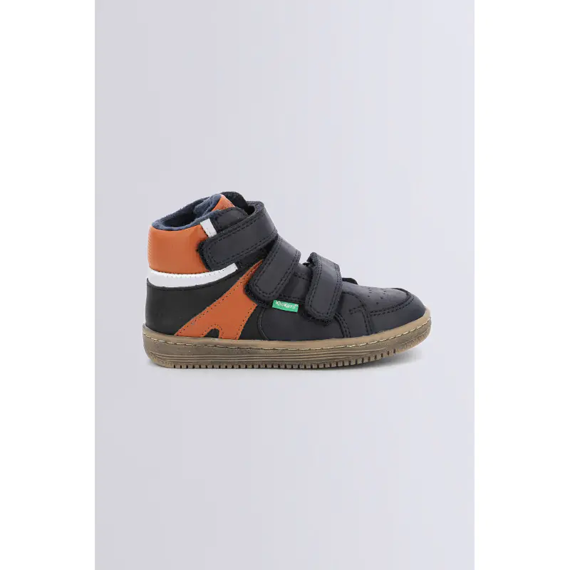 LOHAN NOIR CAMEL MARINE SNEAKERS HAUTES Synthetique Garçon