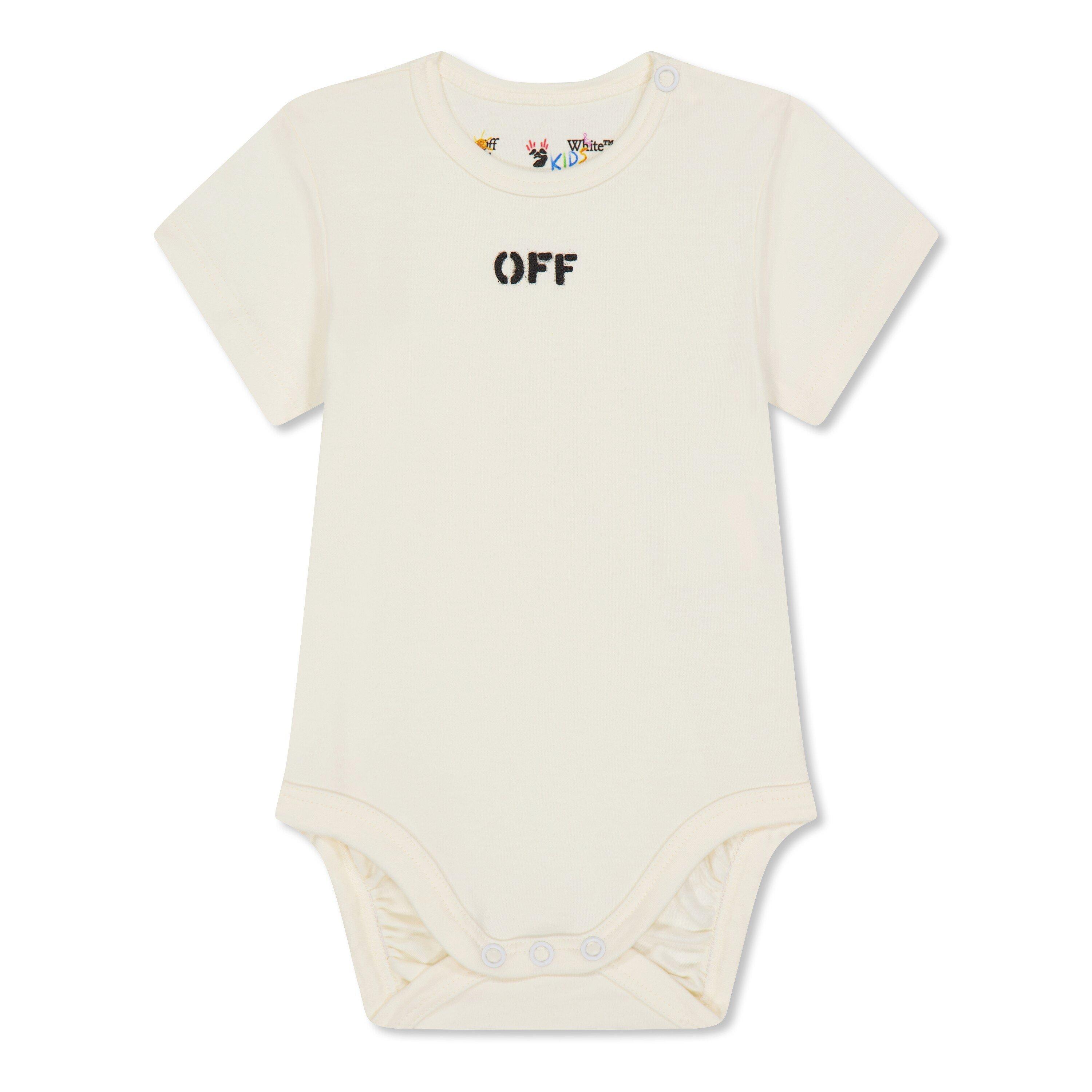 Off White 3 Pack Of All In Ones Babies