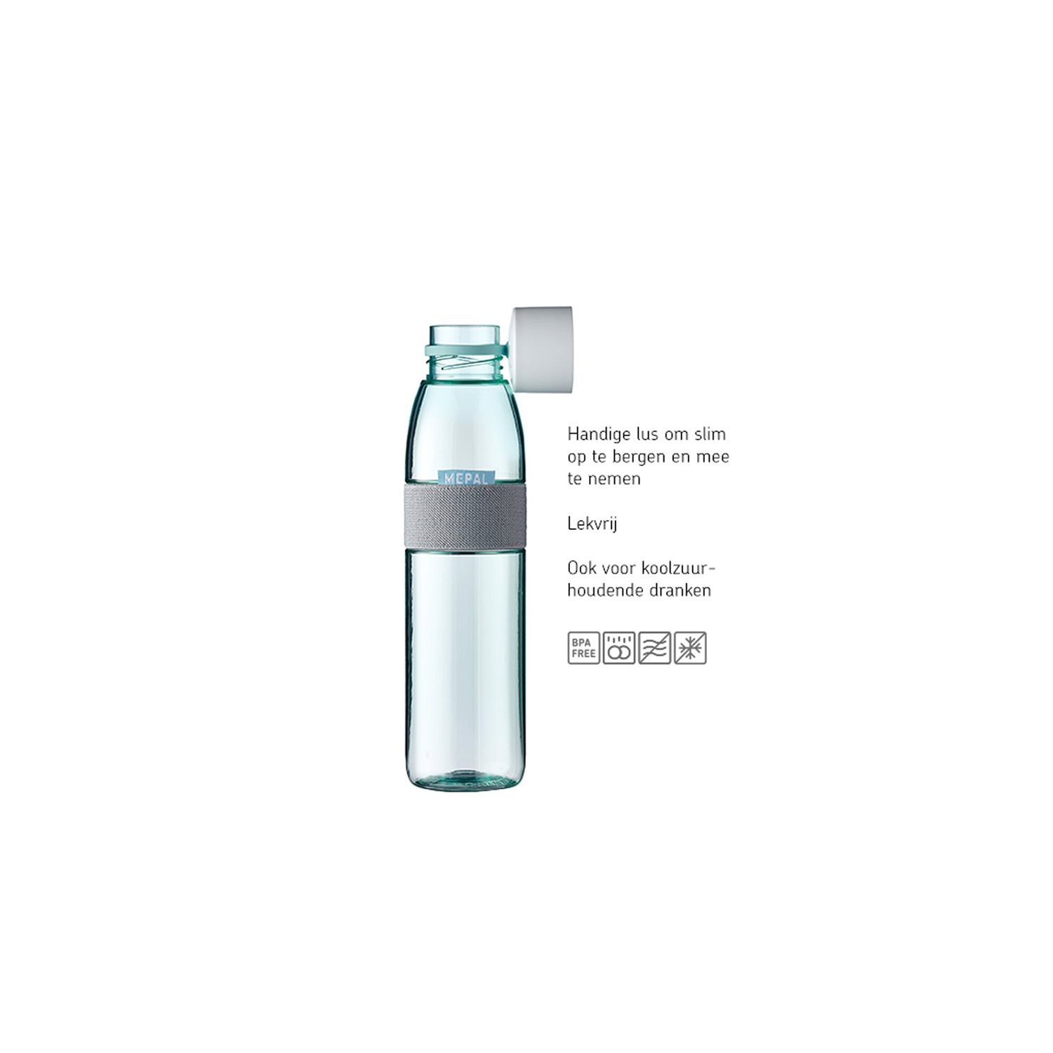 Mepal Ellipse Water Bottle 500 ml nordic blue