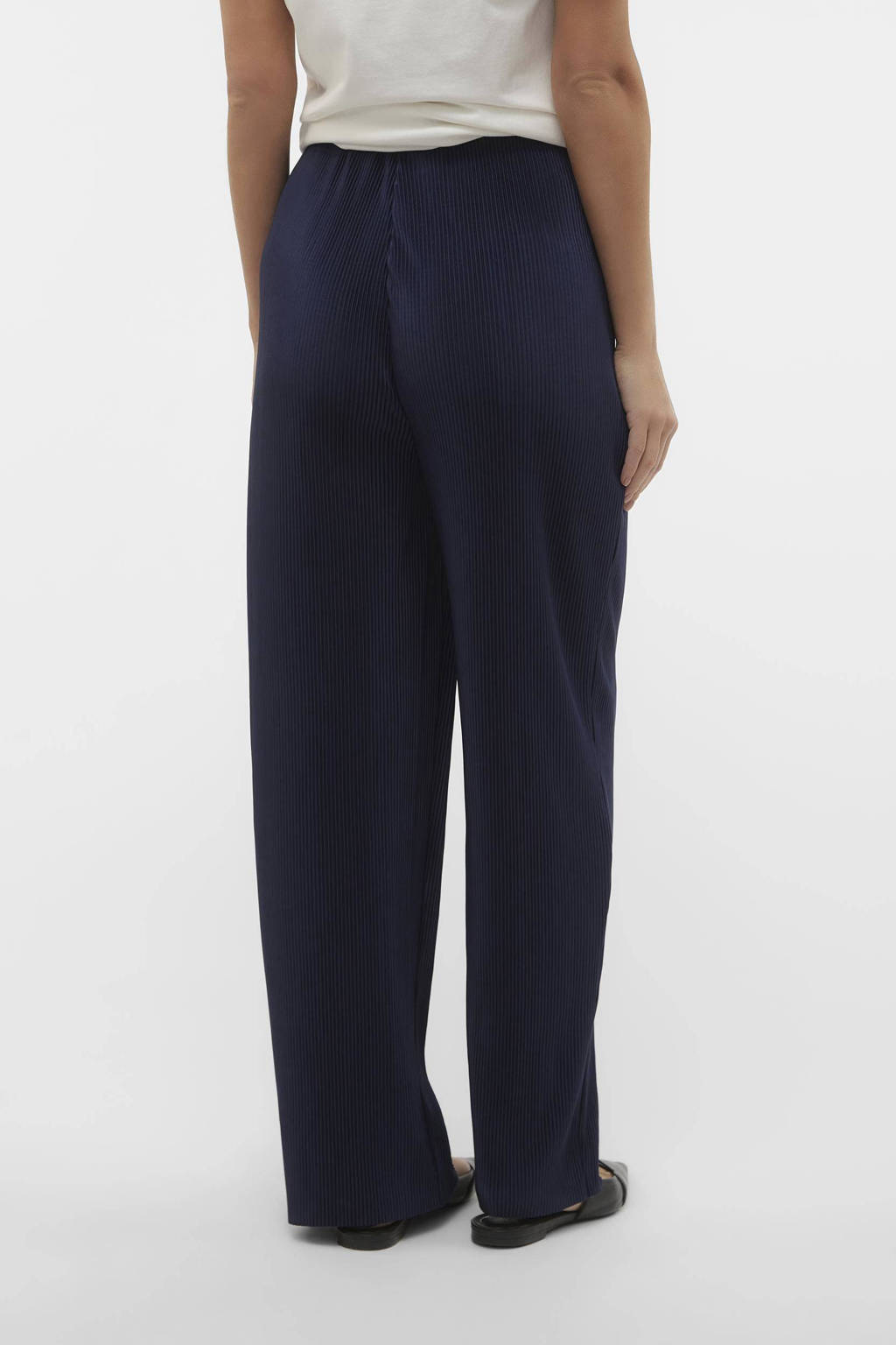 MAMALICIOUS loose fit broek marineblauw