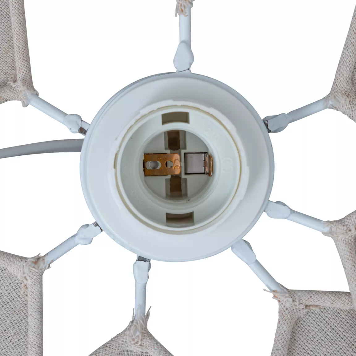 Suspension luminaire pétale lin (100 cm) Naya Beige
