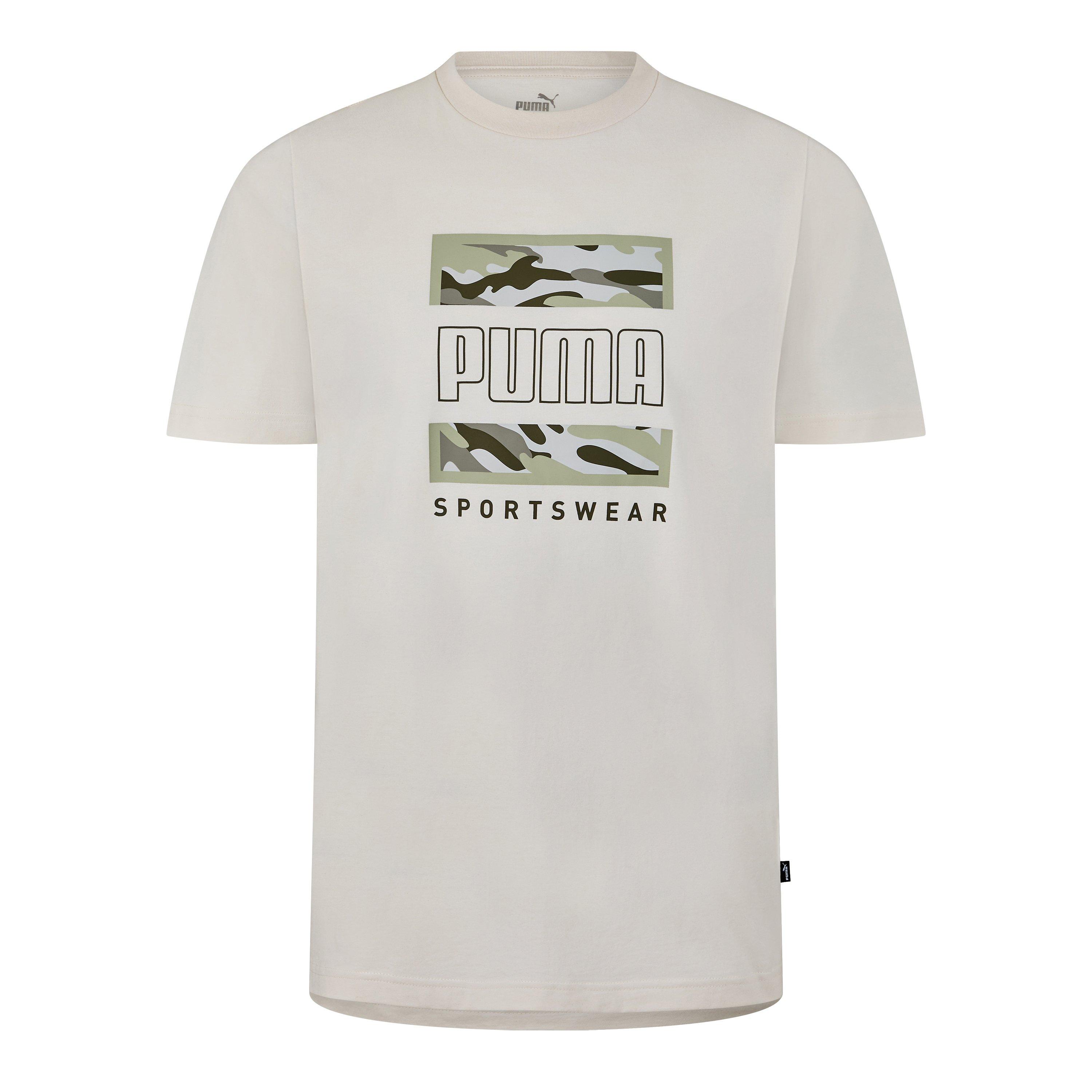 Puma Puma Graphics Camo Box Tee T-Shirt Mens