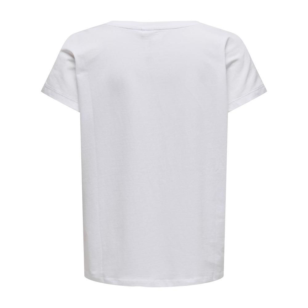 T-shirt Blanc Femme Only Aub