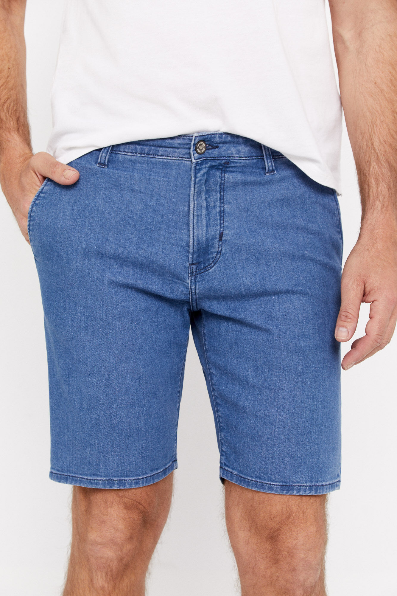 Bermuda jeans azul