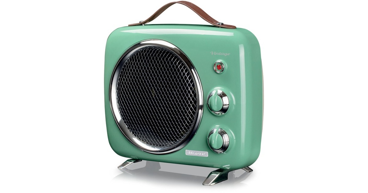 ArieteVintage groene ventilatorkachel  (Groen, 2000 Watt, verwarmen en koelen)