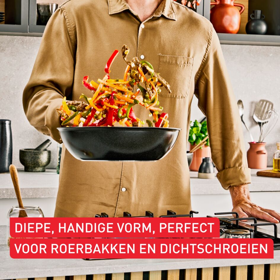 Experience Ceram keramische wokpan 28 cm - Fusion Core - inductie