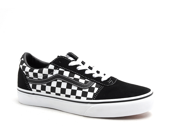 Vans basses femme ward yt checkered cvs noir