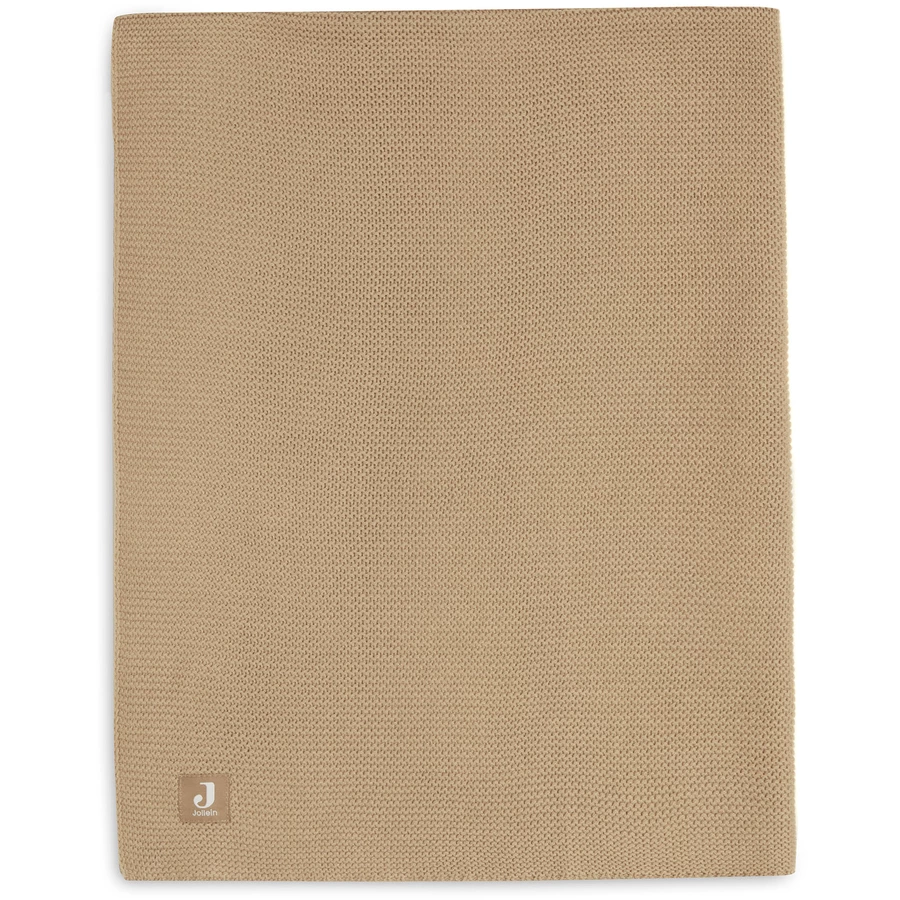 jollein Strickdecke 100x150cm Basic Knit Biscuit