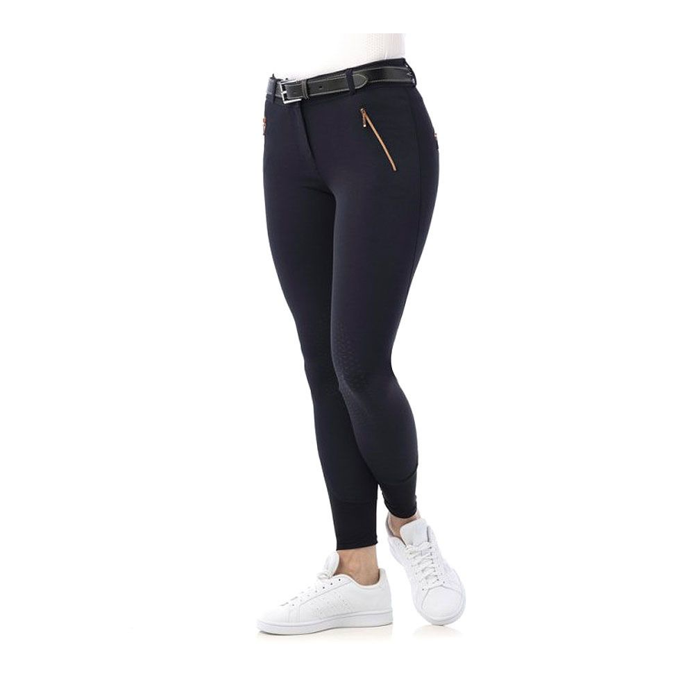 Equitheme KENYA - Pantalon siliconé Femme marine